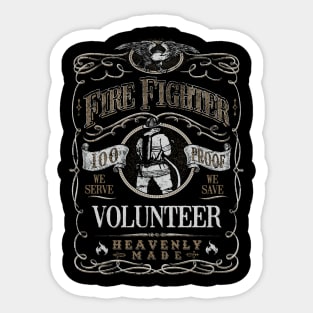 Fire Fighter Whiskey Sticker